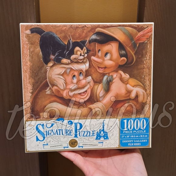 DISNEY PARKS PINOCCHIO SIGNATURE 1000 PC PUZZLE - Picture 1 of 5
